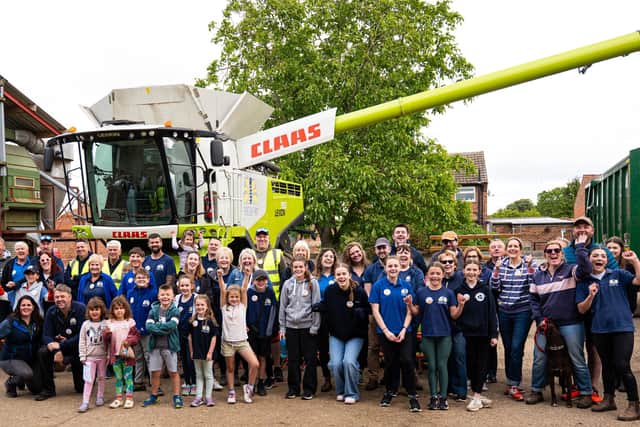 A previous Open Farm Sunday event at Peacock Farm, at Muston - it opens up again this weekend