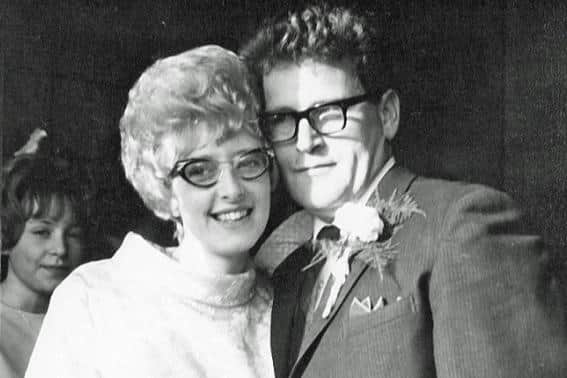 Bill and Jean Forbes on their wedding day in Melton in 1969