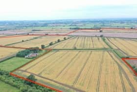 A drone image showing the site of the planned solar farm in the Vale of Belvoir, looking west
IMAGE SUPPLIED