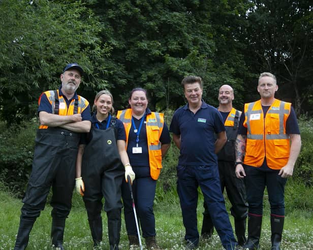 Some of the river rangers employed by Severn Trent Water to improve the health of rivers