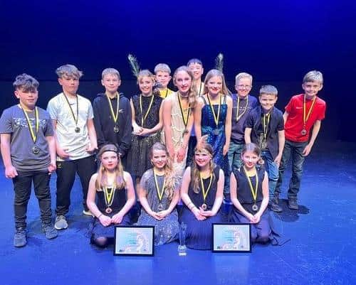 The Old Dalby Primary School pupils who finished second