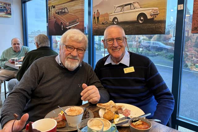 Ken Eggleston and Rheinard Mantau together at the recent twinning event in Melton