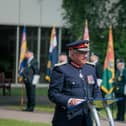 Lord Lieutenant of Leicestershire, Mike Kapur, pictured at last year's Armed Forces Day ceremony at County Hall