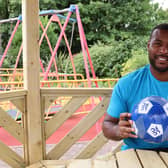 Leicester City legend, Wes Morgan, promotes the Rainbows Hospice Superdraw
