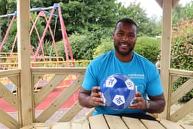 Leicester City legend, Wes Morgan, promotes the Rainbows Hospice Superdraw