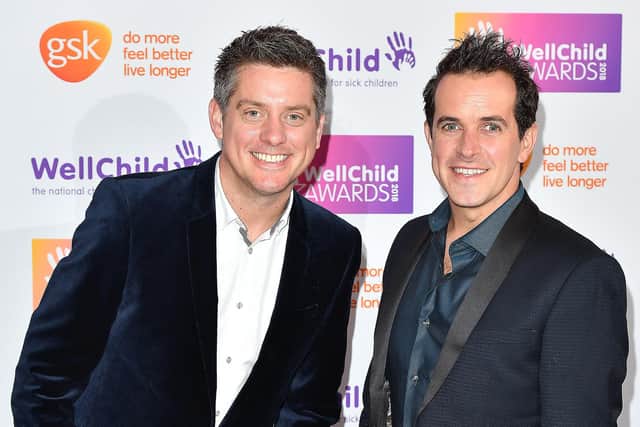 Dick and Dom (aka Richard McCourt and Dominic Wood) pictured at an awards event in London in 2018 (Photo by Jeff Spicer/Getty Images)