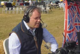 Edward Argar MP broadcasting live on 103 The Eye at The Great Vale Show at the weekend