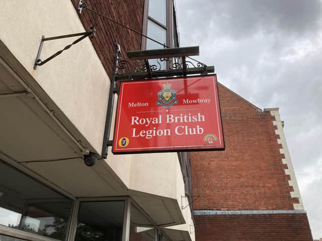 The Royal British Legion social club in Melton Mowbray