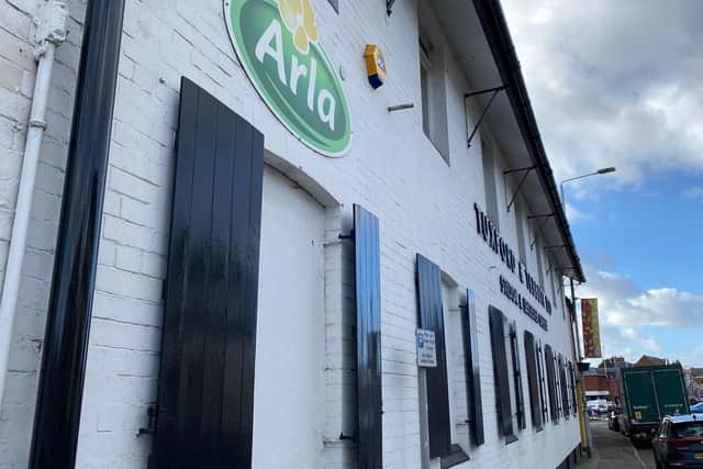 The Arla Melton Mowbray Creamery, in Thorpe End, which has now ceased production
