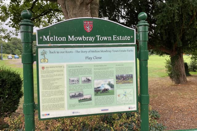 Melton Mowbray Town Estate's Play Close Park