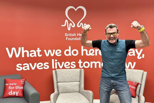 John Houghton prepares to take on the London Marathon in aid of the British Heart Foundation