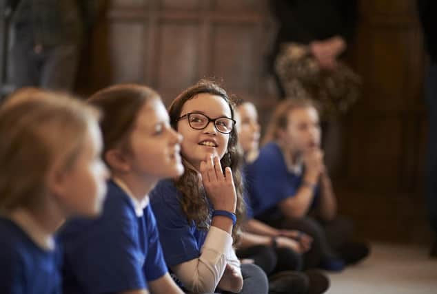 Primary school pupils take part in the Lions Roar national competition