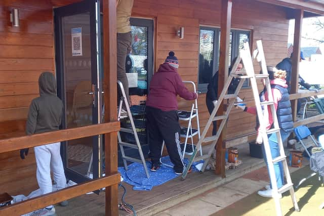 Spring clean time at the tennis club ahead of the Open Day