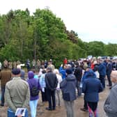 A service at Saltby Airfield at the D-Day commemoration event