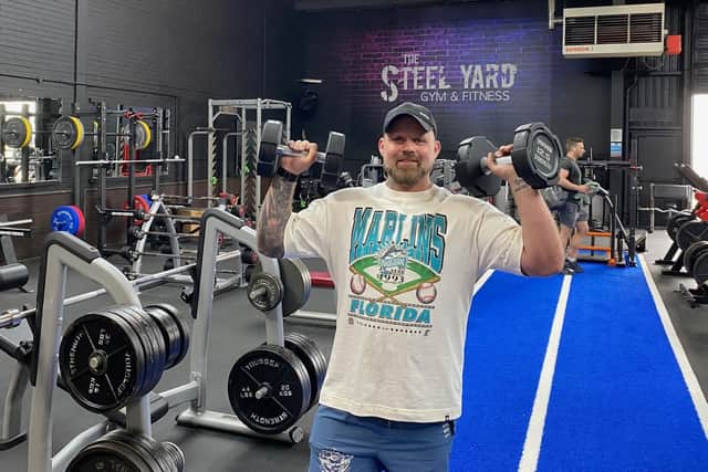 Fraser Mann at the new gym HQ for The Steel Yard