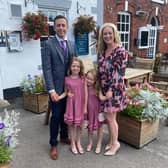 Isabel Bentley, top 3 finalist for "Volunteer of the Year", and her family.