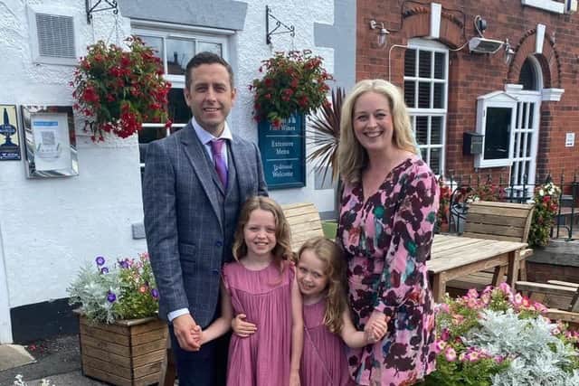 Isabel Bentley, top 3 finalist for "Volunteer of the Year", and her family.