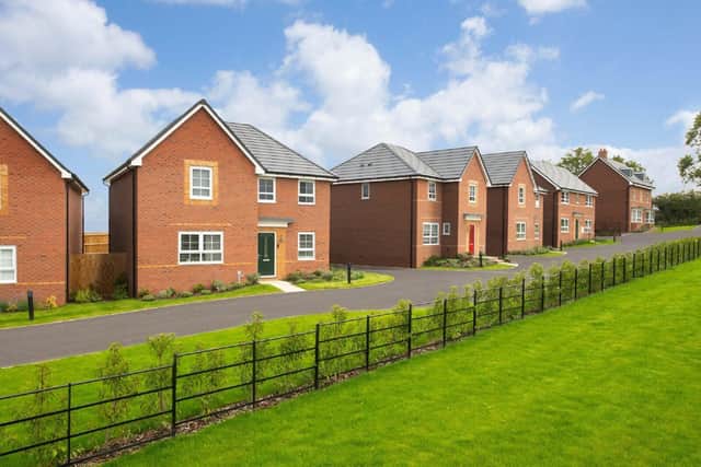 Typical street scene at King's Meadow in Leicester