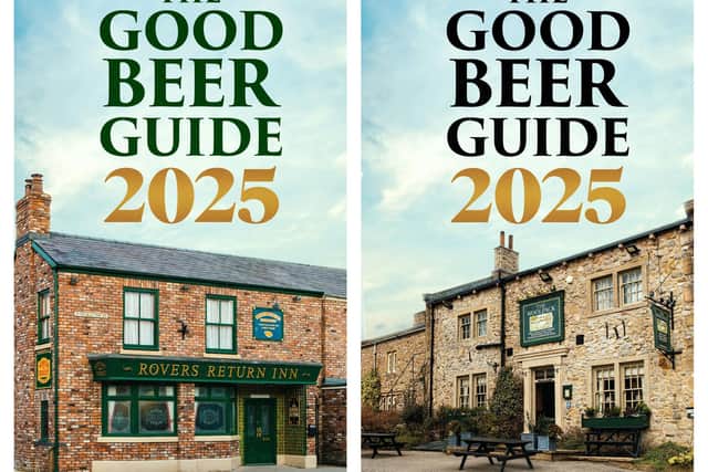 The two covers for the Good Beer Guide 2025