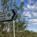 A sign outside Somerby tip