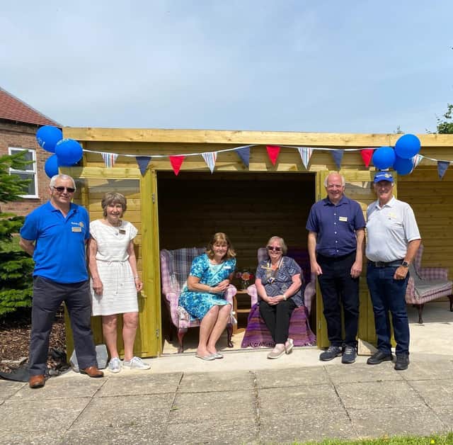 The summerhouse at Dove Cottage Day Hospice