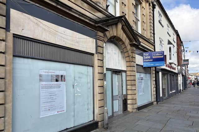 The former Santander office in Nottingham Street