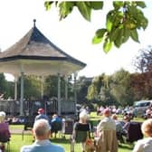 A previous bandstand concert in Melton Mowbray