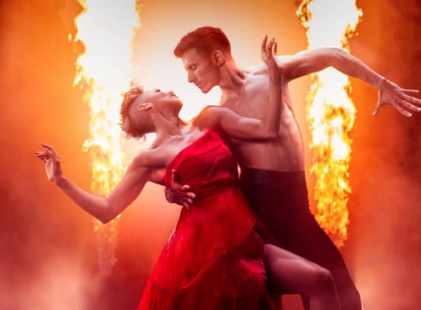 Karen Hauer and Gorka Marquez in Firedance coming to Peterborough New Theatre Feb 22