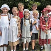 Children on the school council pictured by the tree they planted to celebrate Great Dalby Primary School's 150th birthday