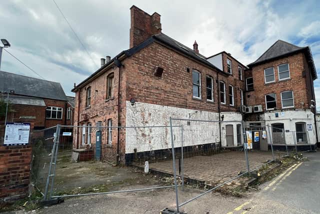 The rear of The King's Head in Melton which is up for auction