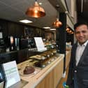 Raj Regmi at the cafe at Ferry Meadows in Peterborough - he has just taken over the operations of the Fuel Tank Kitchen at Belvoir Castle in Leicestershire.