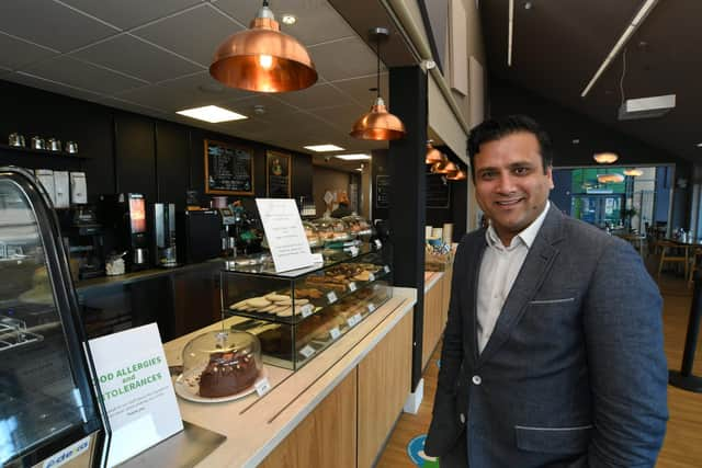 Raj Regmi at the cafe at Ferry Meadows in Peterborough - he has just taken over the operations of the Fuel Tank Kitchen at Belvoir Castle in Leicestershire.