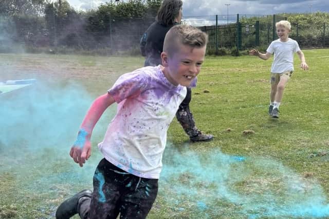 The colour dash at Sherard Primary School