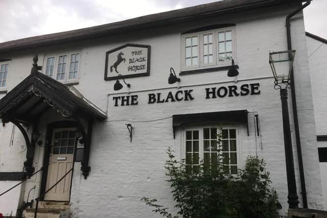 The Black Horse pub at Grimston