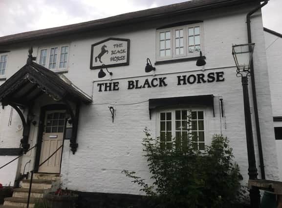 The Black Horse pub  at Grimston