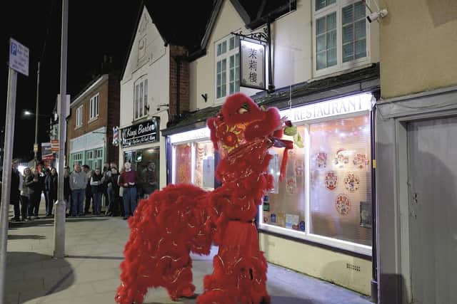 A scene from the Melton After Dark film promoting a Chinese restaurant