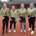 Melton Mowbray Tennis Club Ladies' second team - derby day winners.