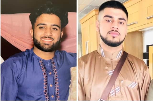 Mohammed Hashim Ijazuddin (left) and Saqib Hussain both died when their car was deliberately rammed off the A46 near Melton