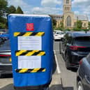 A covered ticket machine in the Burton Street car park in Melton Mowbray