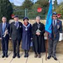 Melton Royal British Legion chairman, Nick Pridden (third from left) with former Mayor Siggy Atherton at the launch of last year's local Poppy Appeal