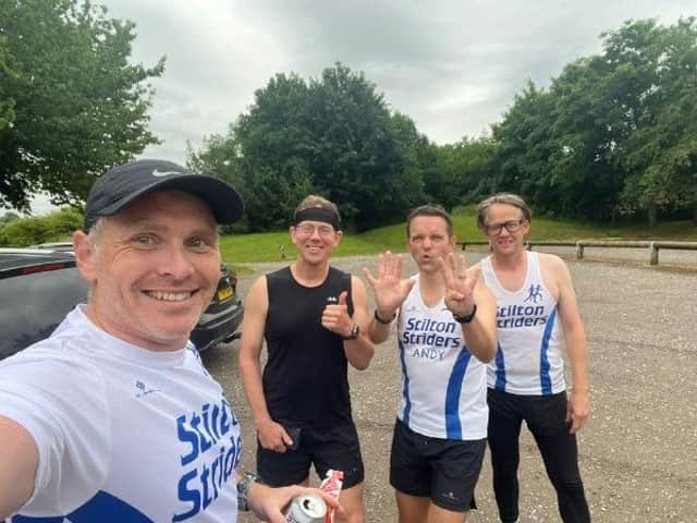 The quartet completed nine parkruns in one day.
