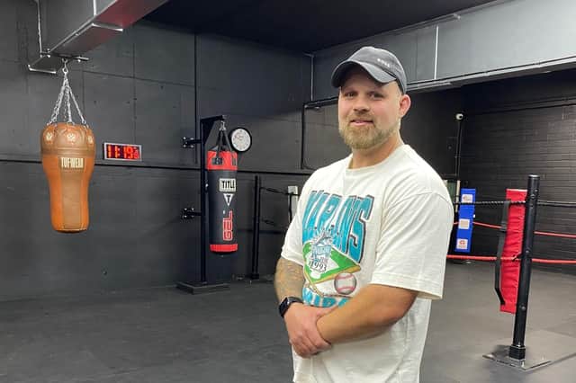 Fraser Mann pictured in the fitness studio at The Steel Yard's new premises