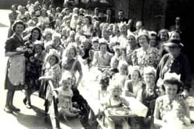 Families celebrate VE Day in May 1945 in Egerton Road in Melton Mowbray