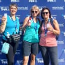 Michelle Shields, Karen Hartley and Sue Allen, from the Specsavers’ store in Sherrard Street, Melton, pictured after completing the Trek 26 Challenge in the Peak District