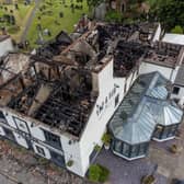 The burned out shell of the Tap and Run pub, at Upper Broughton, after Saturday's fire
PHOTO: Tap and Run