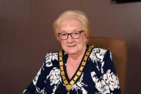 Pam Posnett pictured during her term as chair of Leicestershire County Council