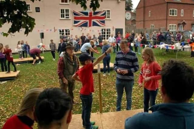 Young competitors battle it out at a previous edition of the Vale Conker Championships at Long Clawson