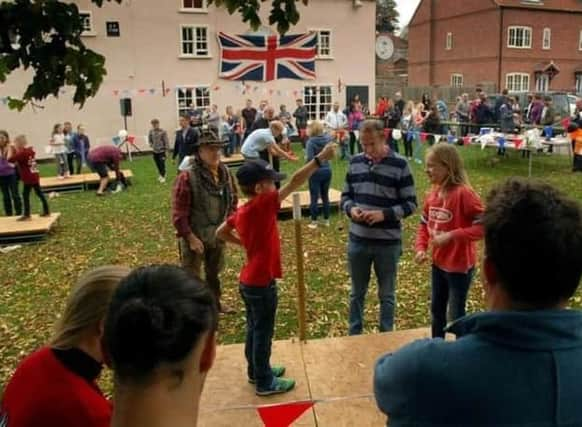 Young competitors battle it out at a  previous edition of the Vale Conker Championships at Long Clawson