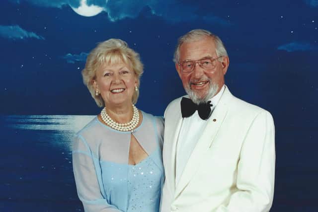 Peter Dalton and his late wife Marjorie on a cruising holiday