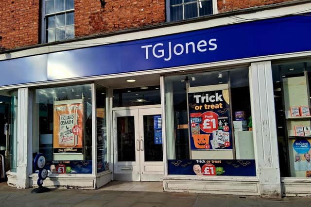 The TGJones store in Melton Mowbray - it has been rebranded after WH Smith sold off its high street stores